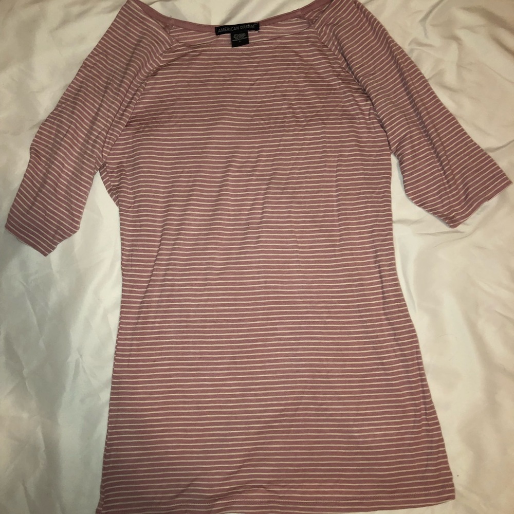 Pink striped shirt!
